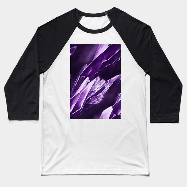 Jewel Pattern - Violet Amethyst, for a bit of luxury in your life! #4 Baseball T-Shirt by Endless-Designs